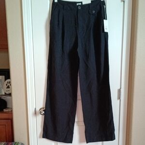 a new day Black Wide-Leg High-Rise Trousers